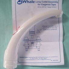  (Ref 206K3) TAPS Whale Long  replacement Spout For Elegance Taps White AS5125 Caravan Motorhome Horse Box